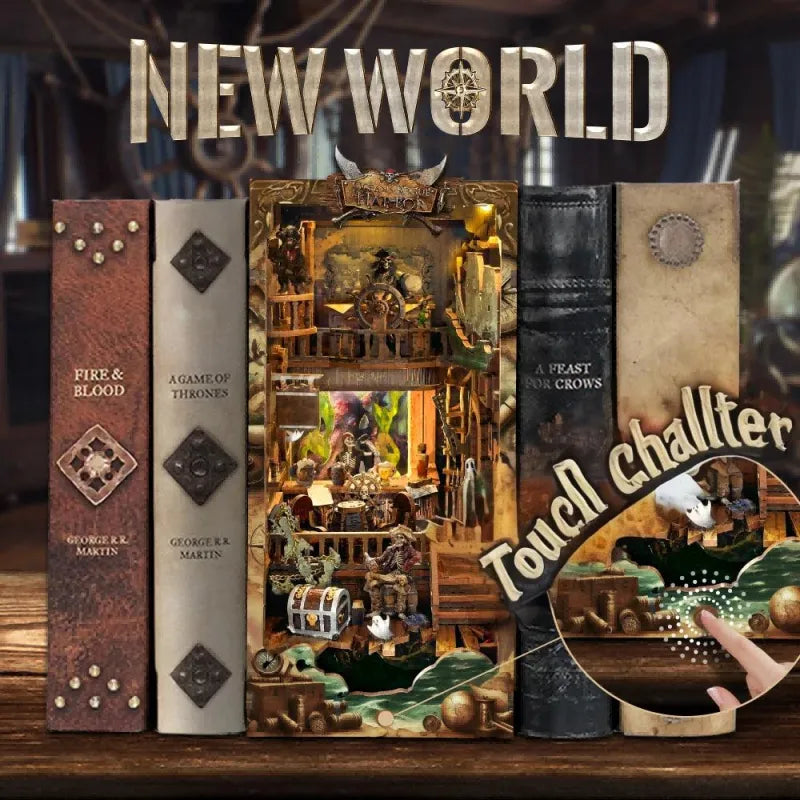 Kit de Book Nook «Barco fantasma del Nuevo Mundo»