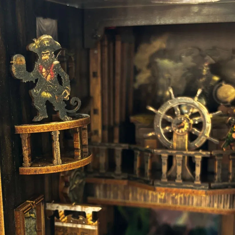 Kit de Book Nook «Barco fantasma del Nuevo Mundo»