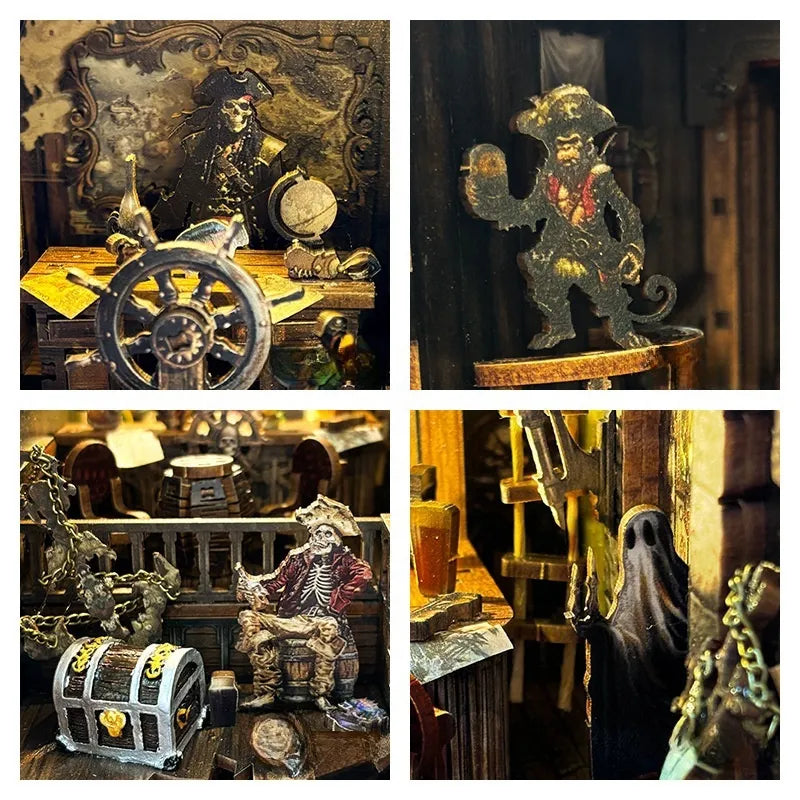 Kit de Book Nook «Barco fantasma del Nuevo Mundo»