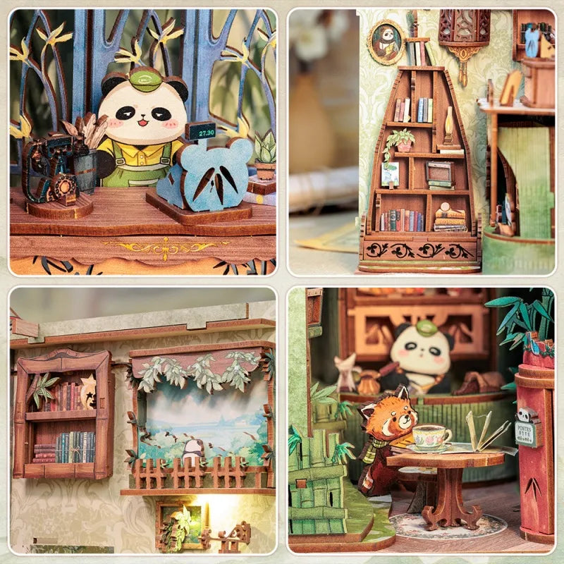 Kit de Book Nook de la librería Panda