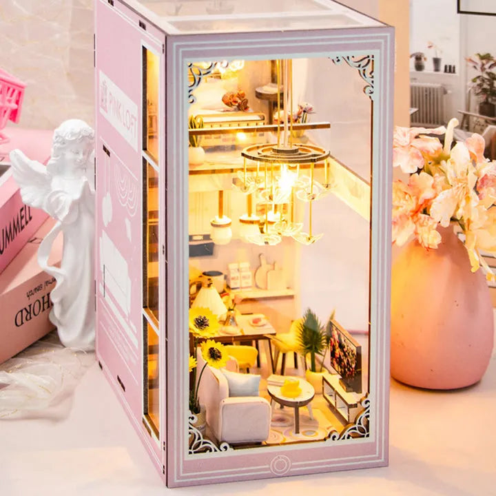 Kit de Book Nook Loft Rosa