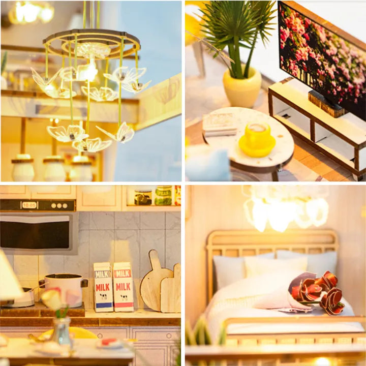 Kit de Book Nook Loft Rosa