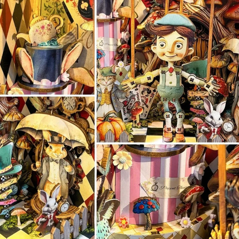 Kit de Book Nook «El libro de aventuras de Puppet»