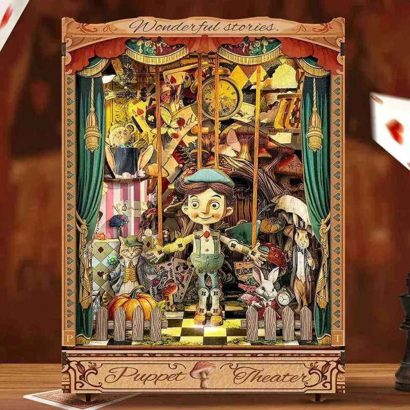 Kit de Book Nook «El libro de aventuras de Puppet»