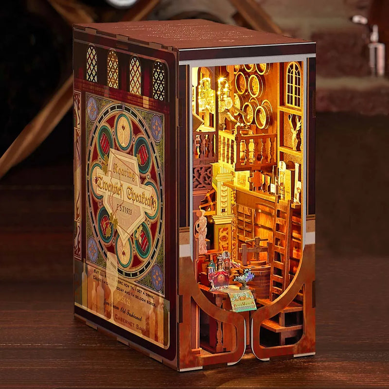 Kit de Book Nook Speakeasy de los Locos Años Veinte
