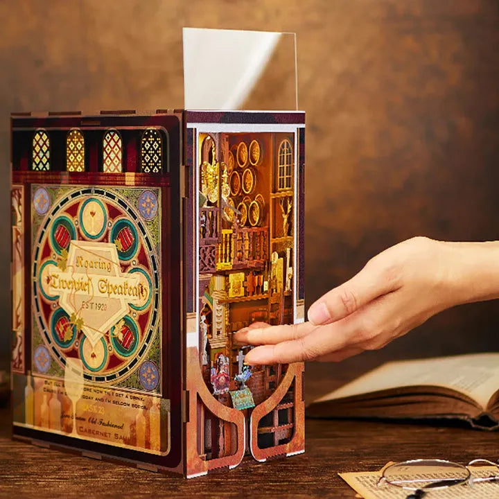 Kit de Book Nook Speakeasy de los Locos Años Veinte