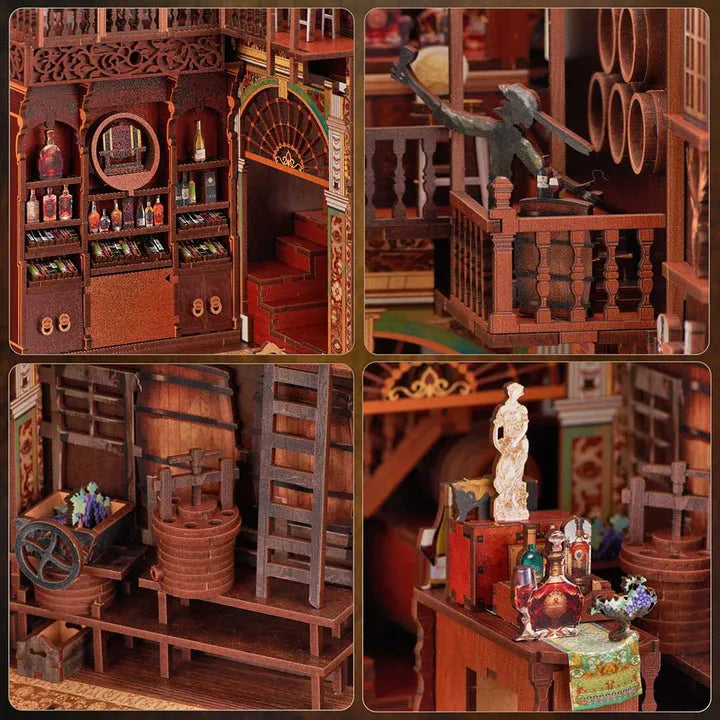 Kit de Book Nook Speakeasy de los Locos Años Veinte