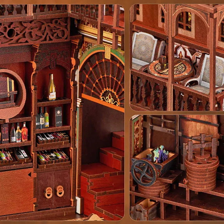 Kit de Book Nook Speakeasy de los Locos Años Veinte