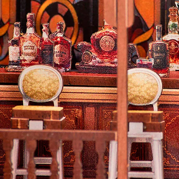 Kit de Book Nook Speakeasy de los Locos Años Veinte