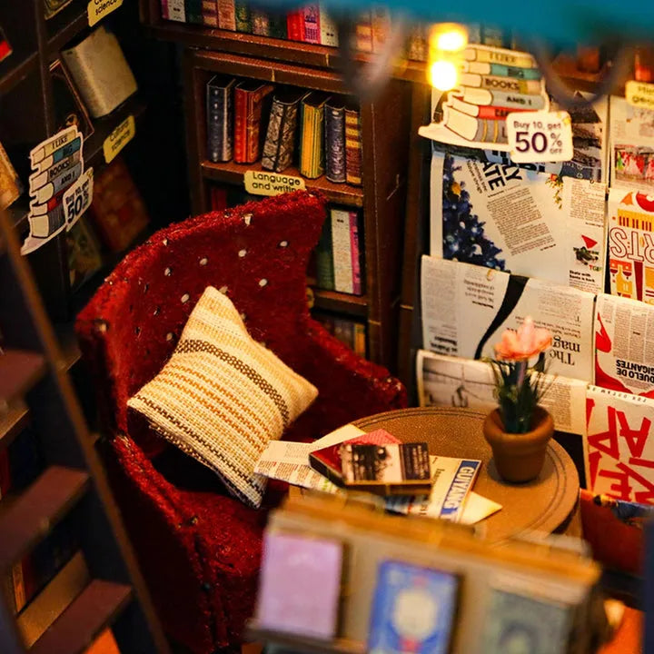 Kit de Book Nook de Librería del Alma