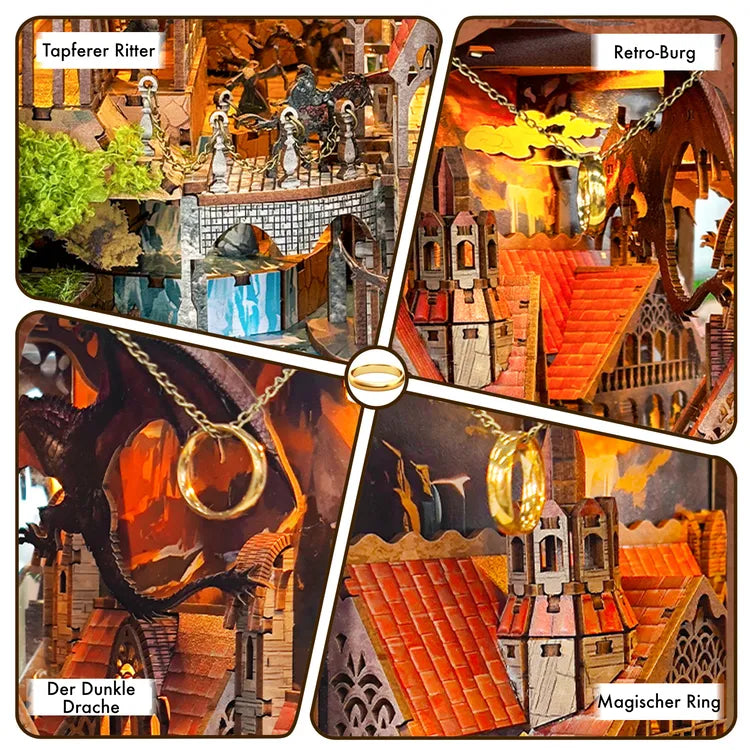 Book Nook - Valle del Espíritu del Anillo Mágico | inspirado en El Señor de los Anillos