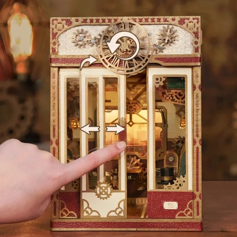 Kit de Book Nook de Fantasía Steampunk