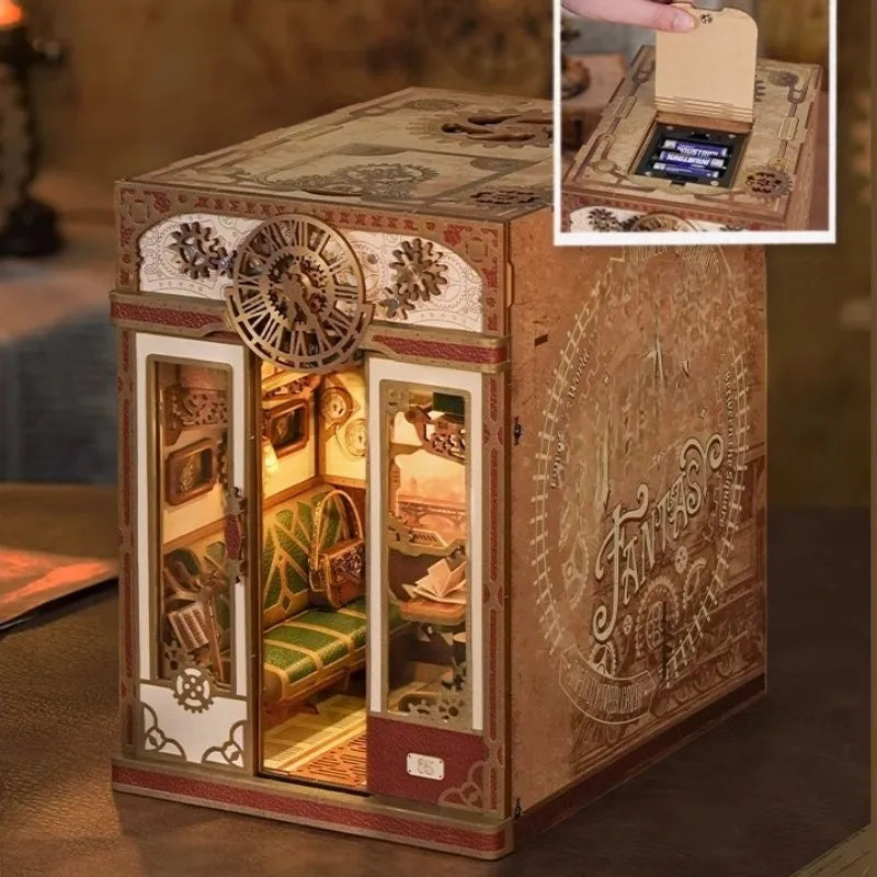 Kit de Book Nook de Fantasía Steampunk