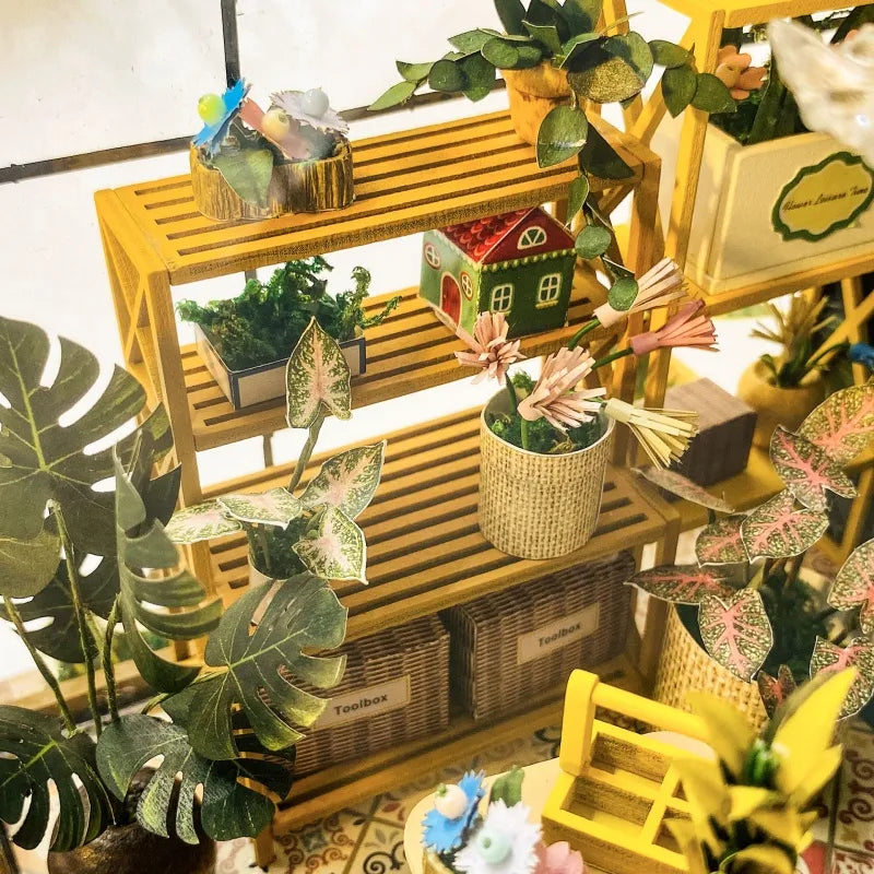 Kit de casa en miniatura Sunshine Flower House