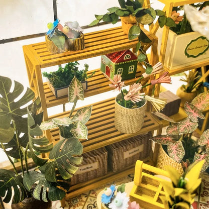 Casa en miniatura - Casa de flores Sunshine