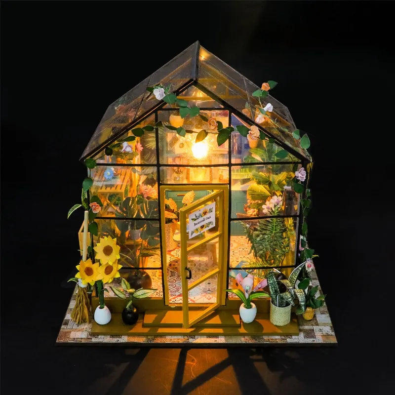Casa en miniatura - Casa de flores Sunshine
