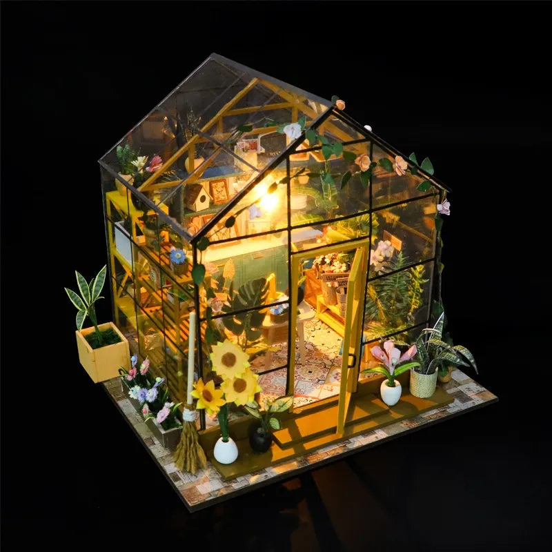 Kit de casa en miniatura Sunshine Flower House