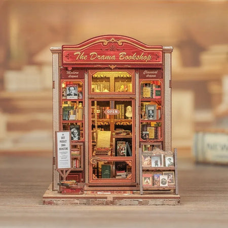 Kit de Book Nook de Drama Bookshop