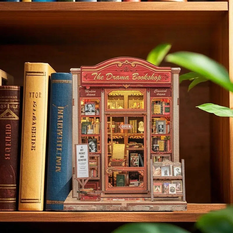 Kit de Book Nook de Drama Bookshop