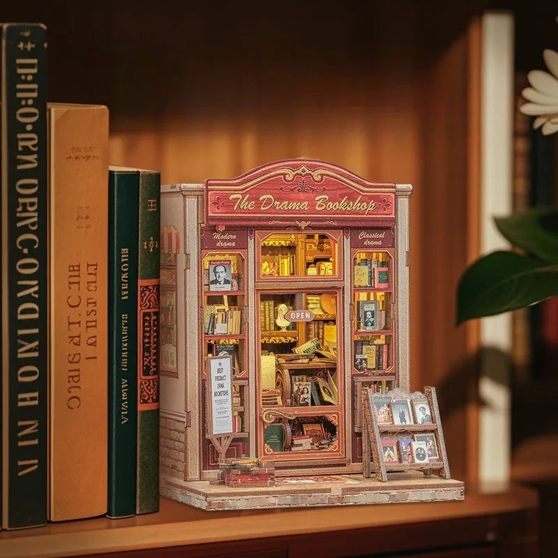 Kit de Book Nook de Drama Bookshop