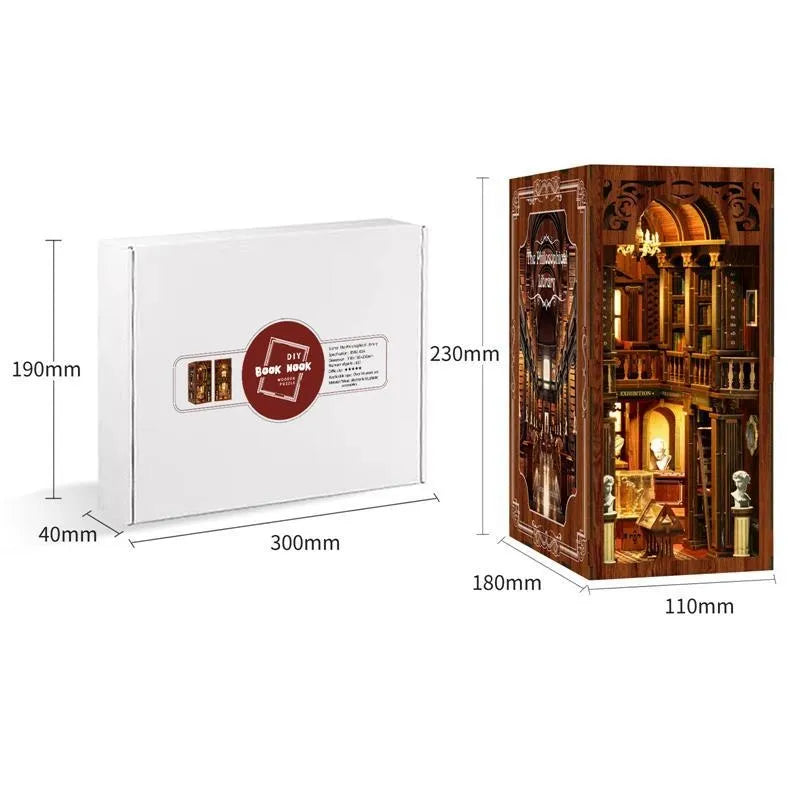 Kit de Book Nook de Biblioteca Filosófica