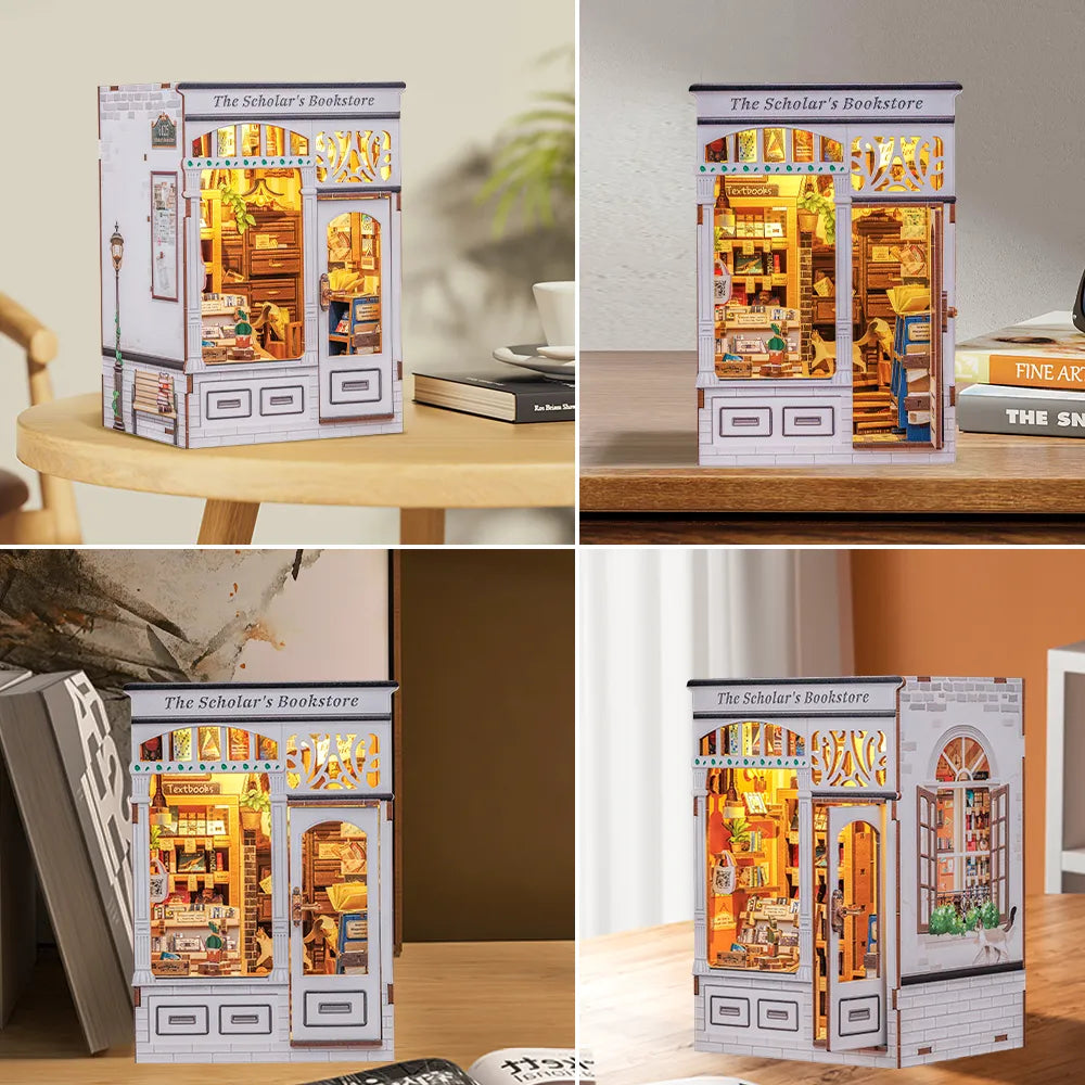 Kit de Book Nook de Librería del Erudito