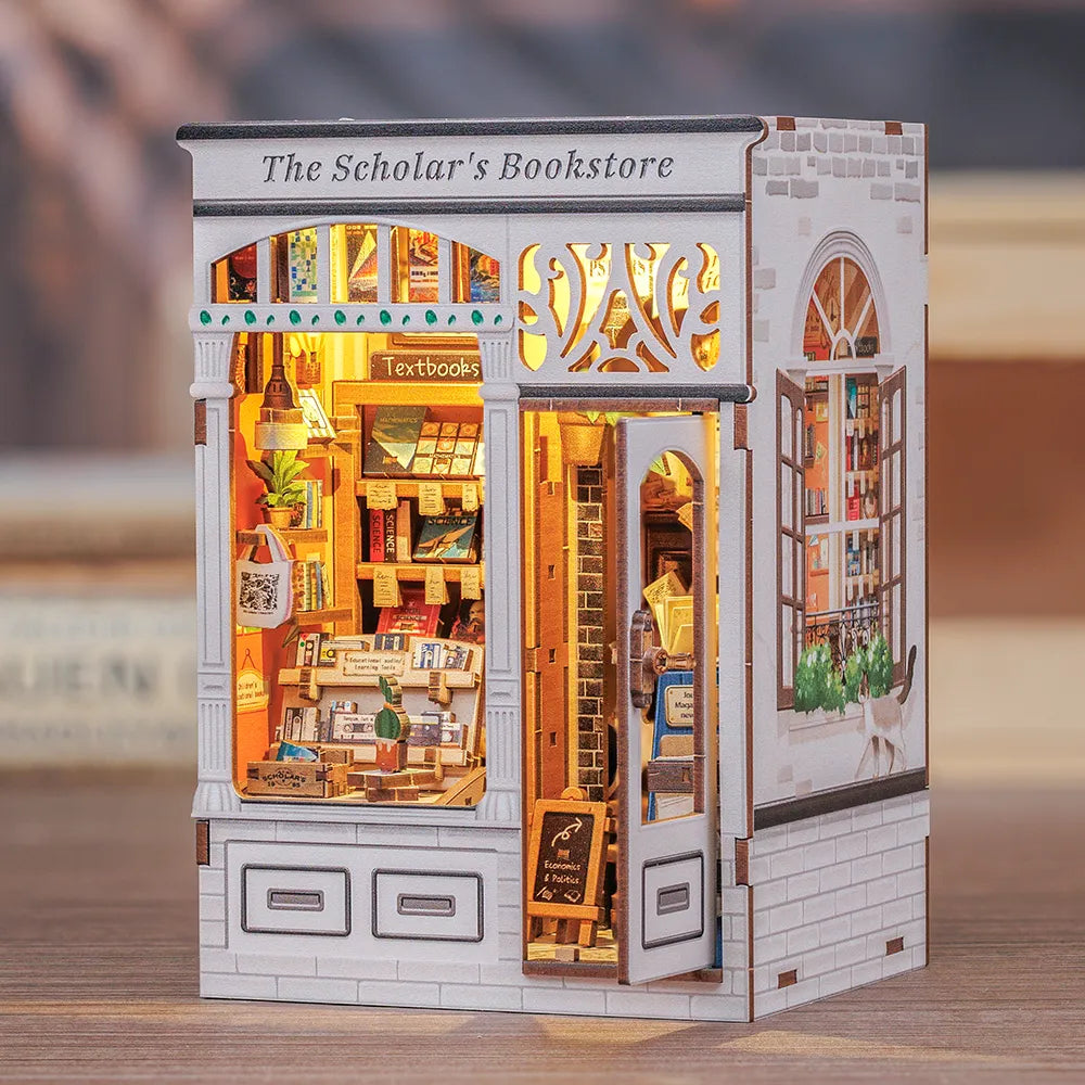 Kit de Book Nook de Librería del Erudito