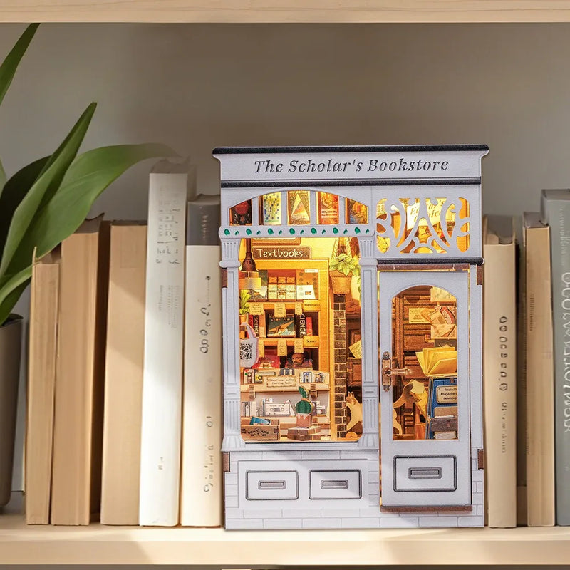Kit de Book Nook de Librería del Erudito