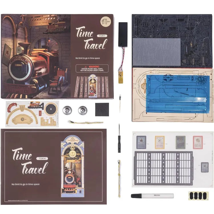 Kit de Book Nook de Viajes en el Tiempo