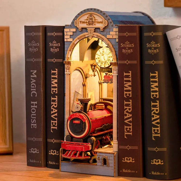 Kit de Book Nook de Viajes en el Tiempo