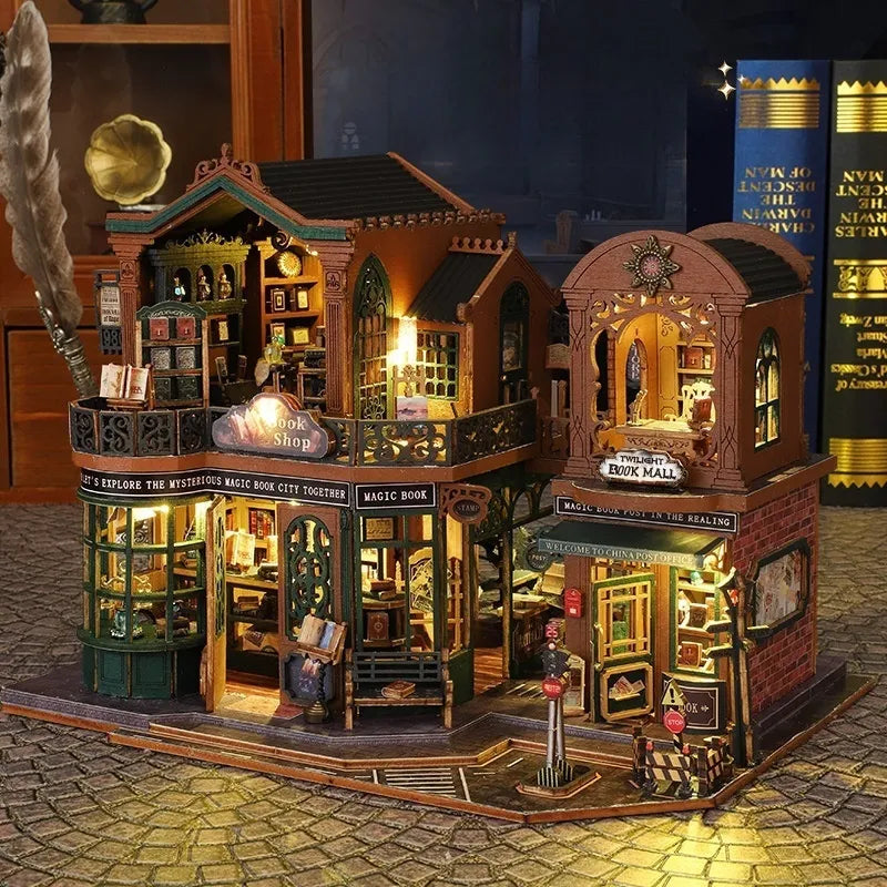 Kit de casa en miniatura Twilight Book City