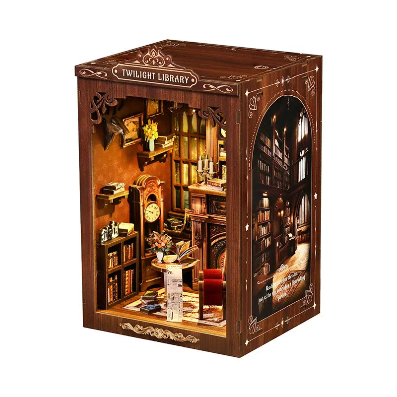 Kit de Book Nook de Biblioteca Crepuscular