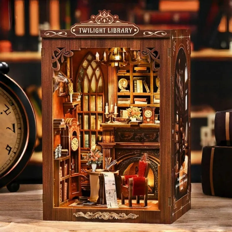 Kit de Book Nook de Biblioteca Crepuscular