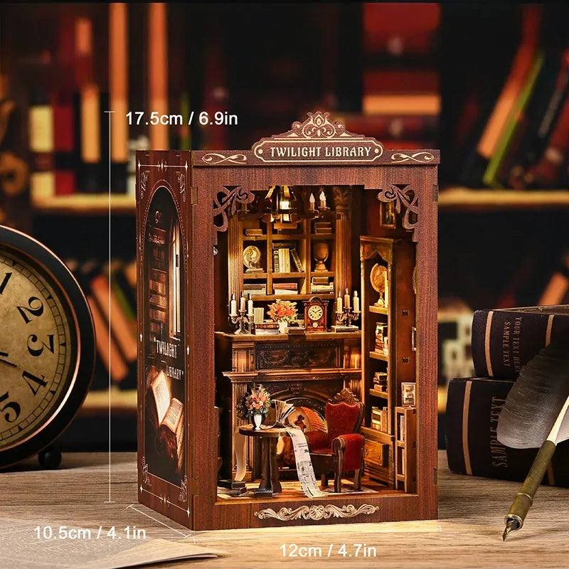 Kit de Book Nook de Biblioteca Crepuscular