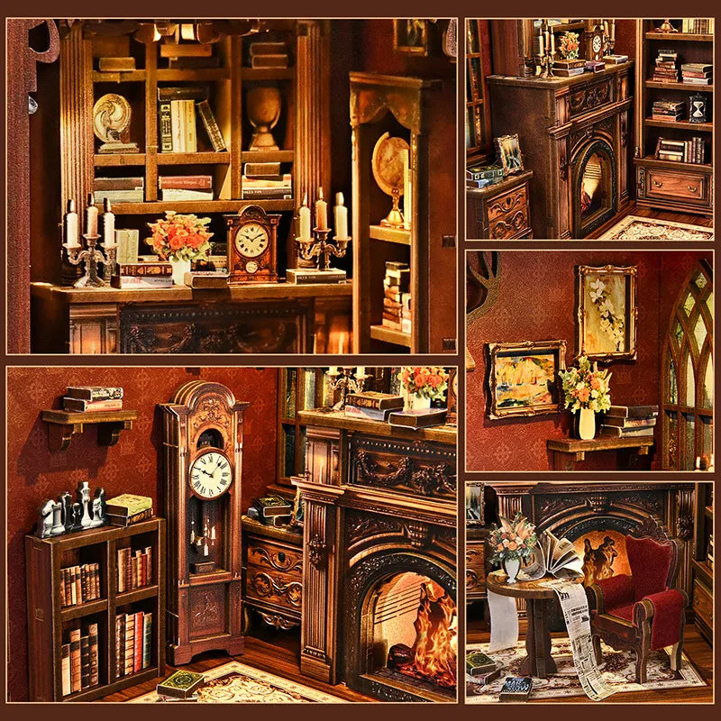 Kit de Book Nook de Biblioteca Crepuscular