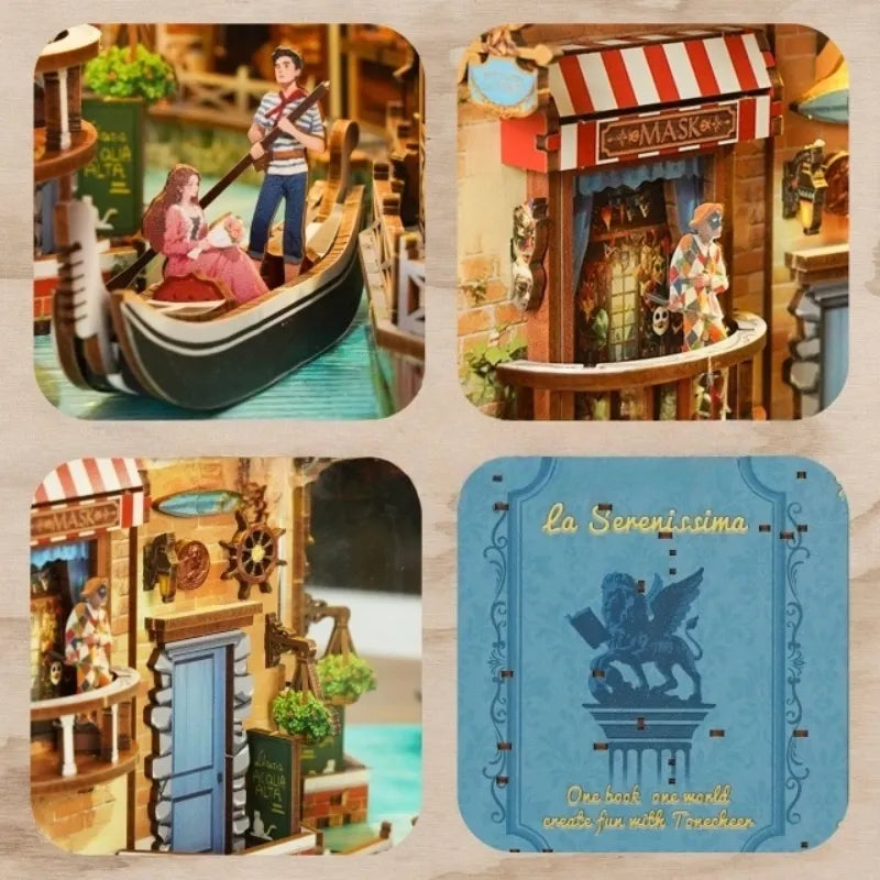 Kit de Book Nook Sueños Venecianos