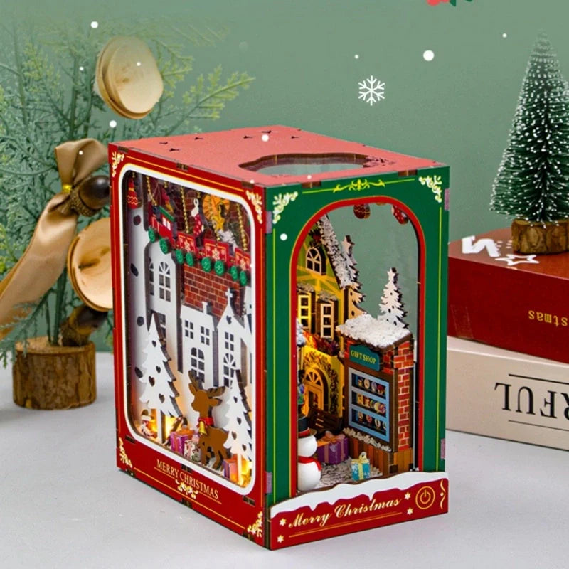 Kit de Book Nook de Invierno y Navidad