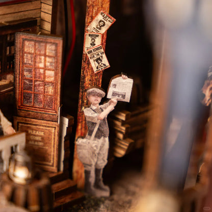 Book Nook de madera DIY - Pueblo del Oeste