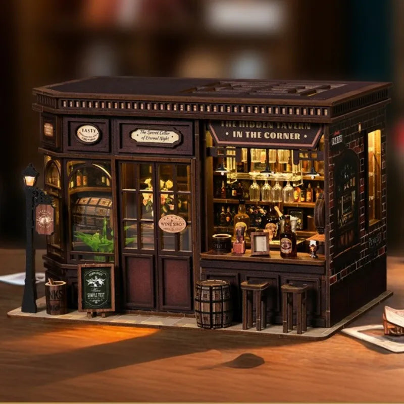 Kit de Casa en Miniatura - Book Nook Corner Tavern