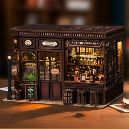 Kit de Casa en Miniatura - Book Nook Corner Tavern