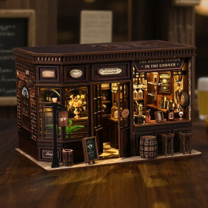 Kit de Casa en Miniatura - Book Nook Corner Tavern
