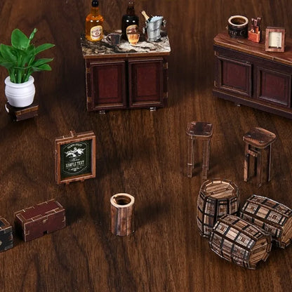 Kit de Casa en Miniatura - Book Nook Corner Tavern