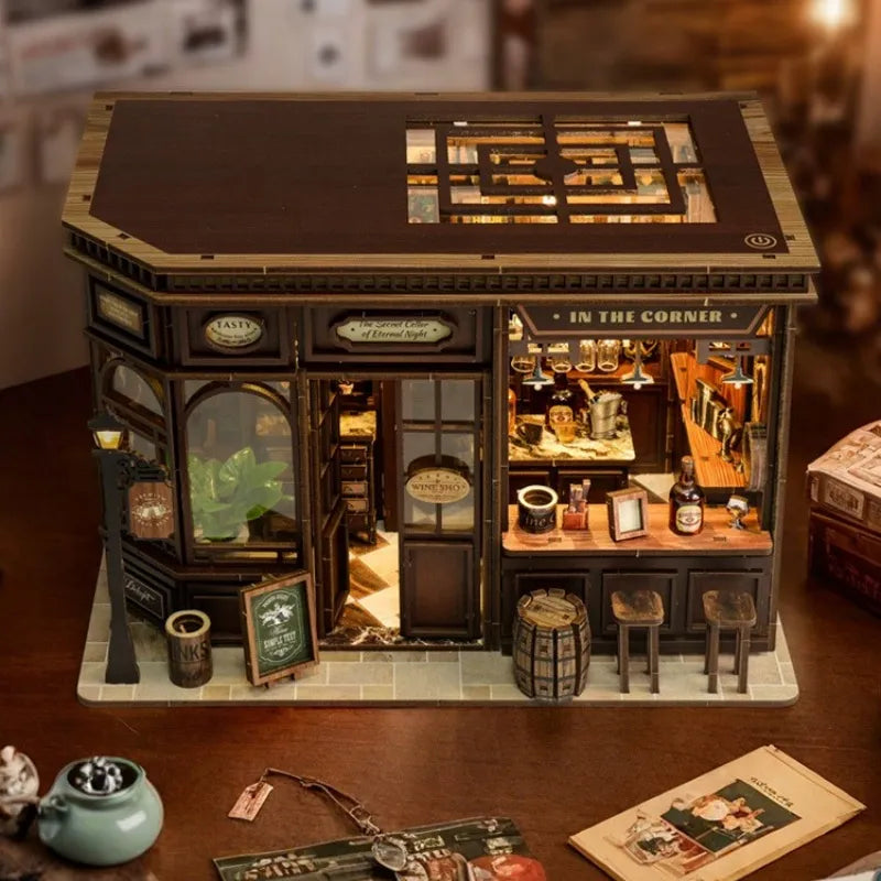 Kit de Casa en Miniatura - Book Nook Corner Tavern