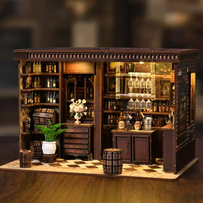 Kit de Casa en Miniatura - Book Nook Corner Tavern