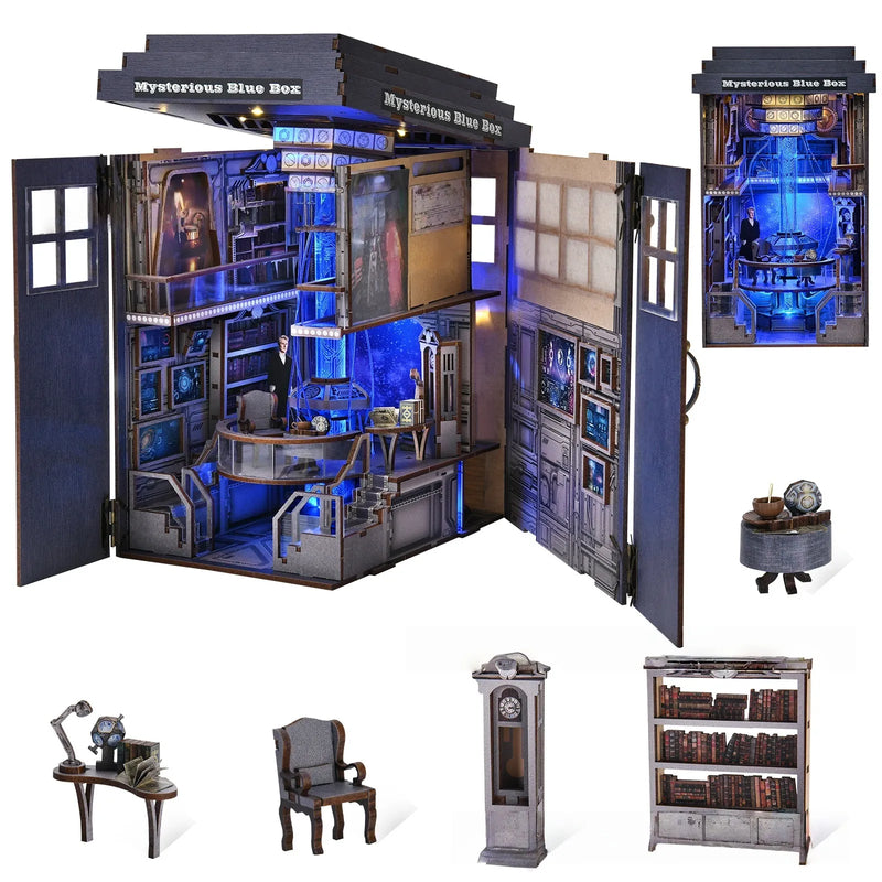 Kit de Book Nook de Cabina Telefónica Misteriosa