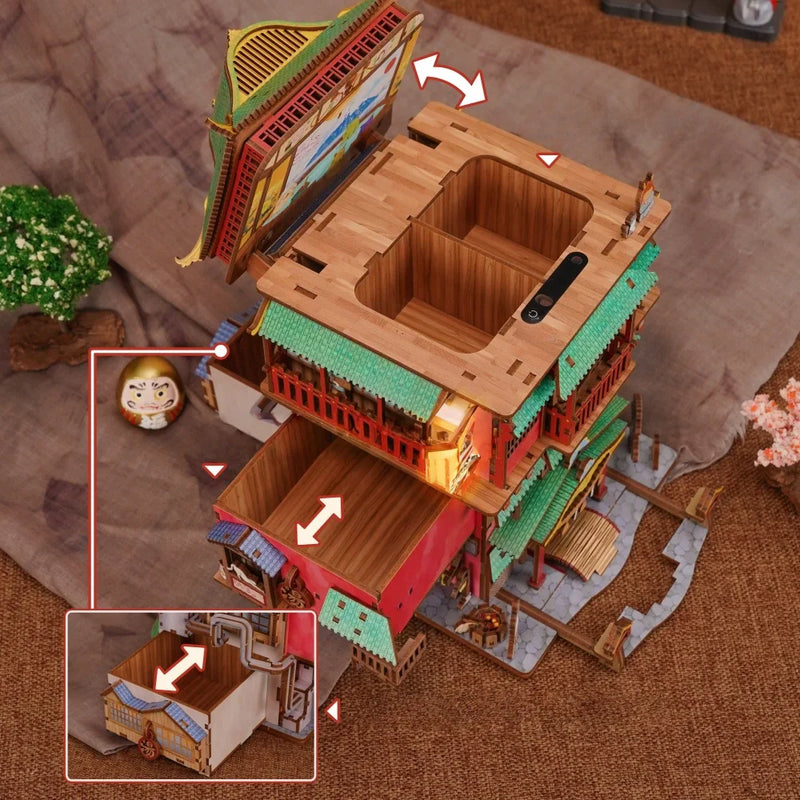 Kit de casa en miniatura Onsen Saga