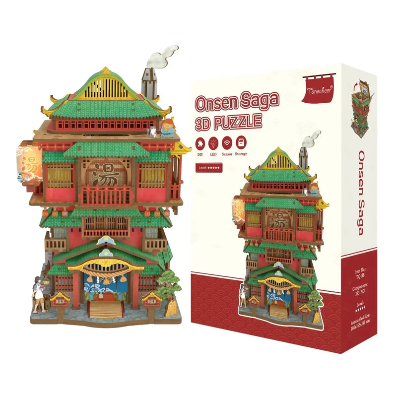 Kit de casa en miniatura Onsen Saga