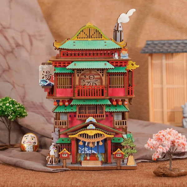 Kit de casa en miniatura Onsen Saga