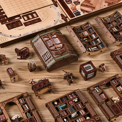 Kit de casa en miniatura - Salón de libros soñador