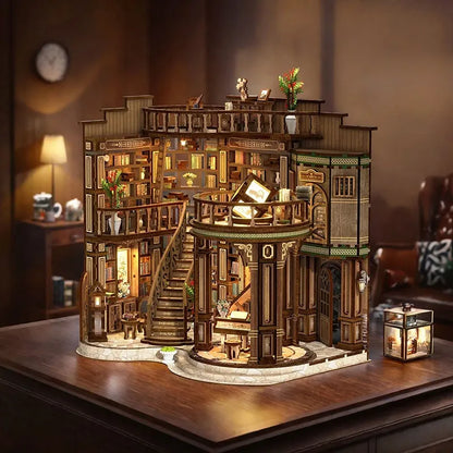 Kit de casa en miniatura - Salón de libros soñador